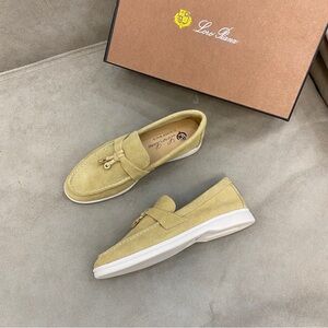 Loro Piana Tan Loafers